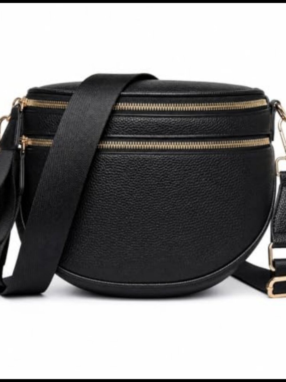 Genuine Leather Crossbody Bag Spacious Sling Purse Adjustable Strap Travel